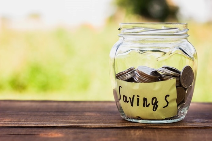 A jar of coins
